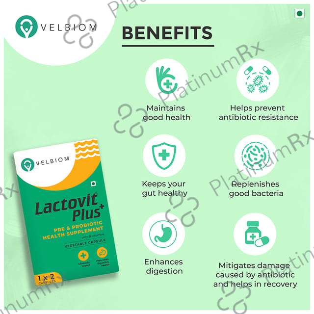 Velbiom Lactovit Plus Vegetable Capsule