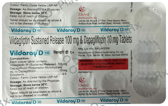 Vildaray D 10/100mg Tablet 15s