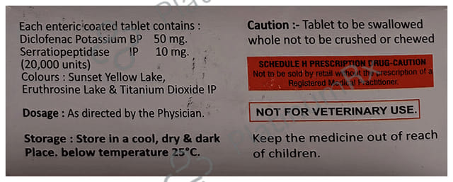 Serraflam Plus 50 mg/10 mg Tablet