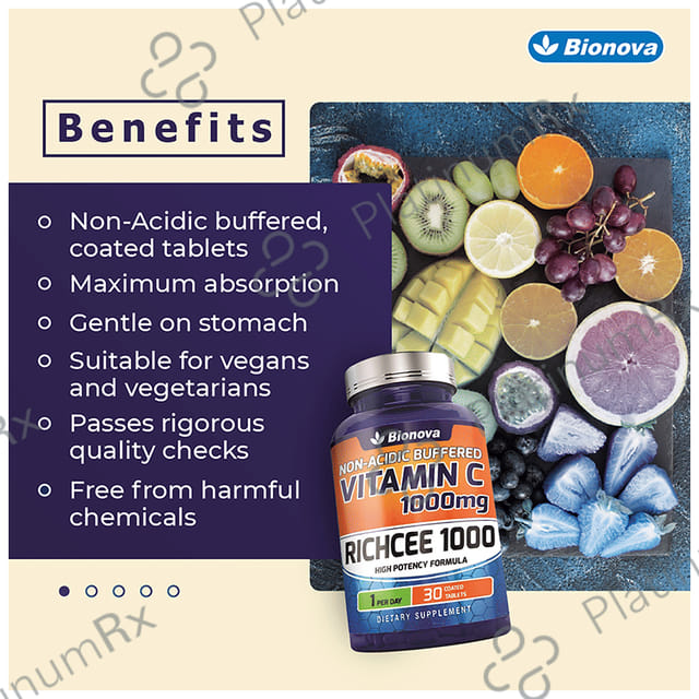Bionova Richcee Vitamin C 1000mg Tablet 30s