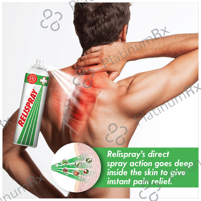 Relispray Natural & Instant Pain Relief Spray 75gm
