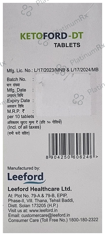 Ketoford 10mg Tablet DT 10s