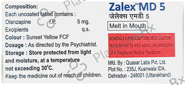 Zalex 5mg Tablet MD