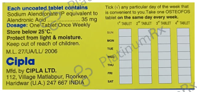 Osteofos 35mg Tablet 4s