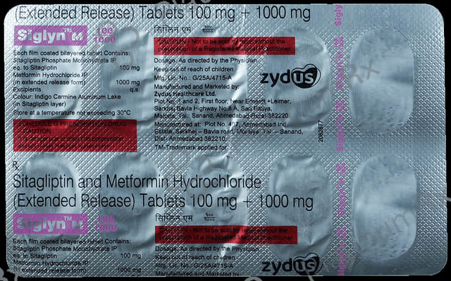 Siglyn M 100/1000 Tablet ER 10s
