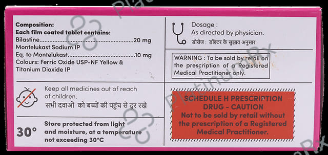 Bilasaid M 20/10mg Tablet 10s