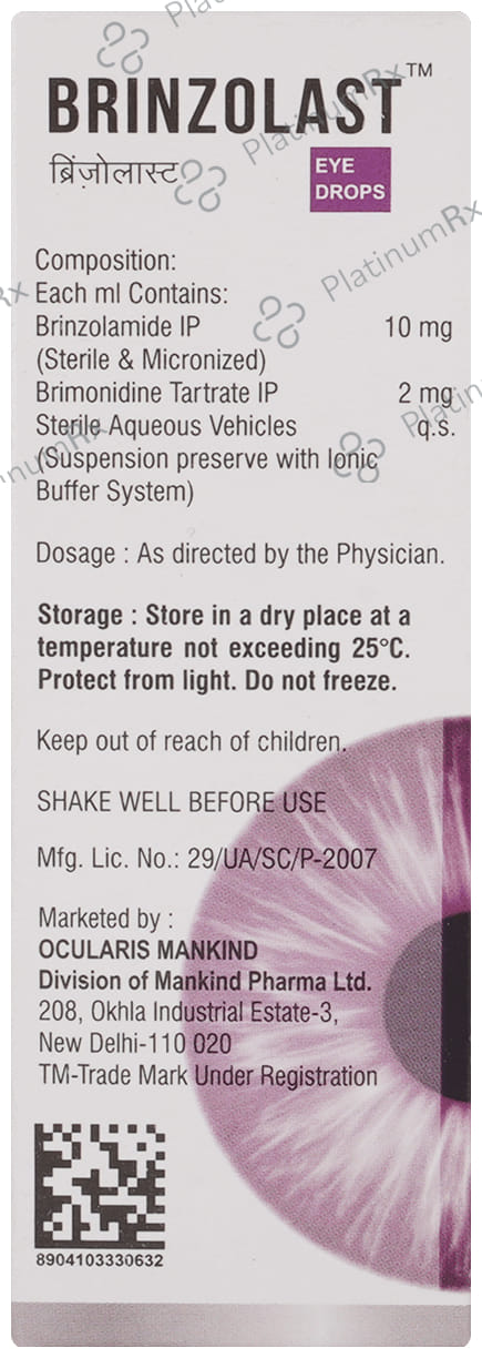 Brinzolast Eye Drop 5ml