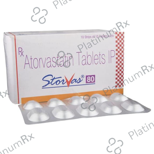 Storvas 80mg Tablet 10s