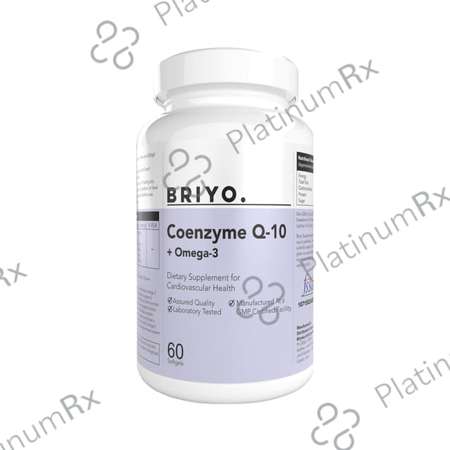 Briyo Coenzyme Q10 + Omega 3 Softgel for Heart Health