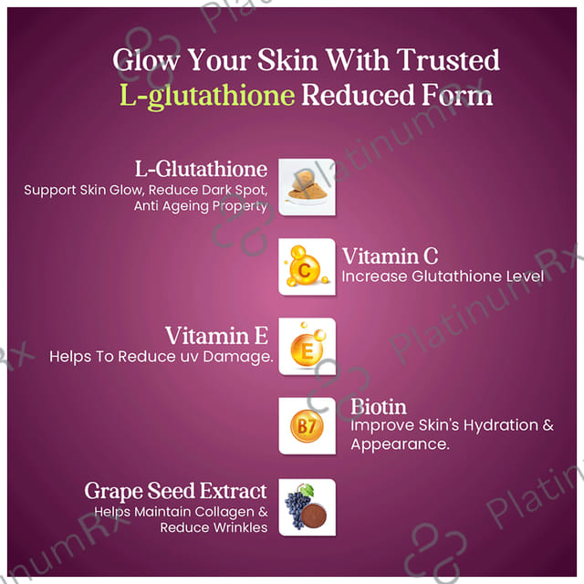 Zustnutra L 500mg Glutathione Reduced Tablet 60s