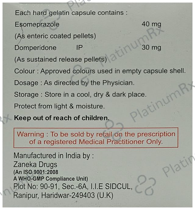 Esmoz-D 40 Capsule SR