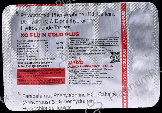XO Flu N Cold Plus Tablet