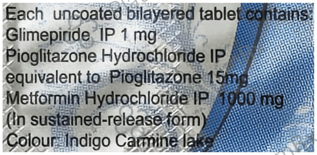 Tripride Forte 1/1000/15mg Tablet SR 15s
