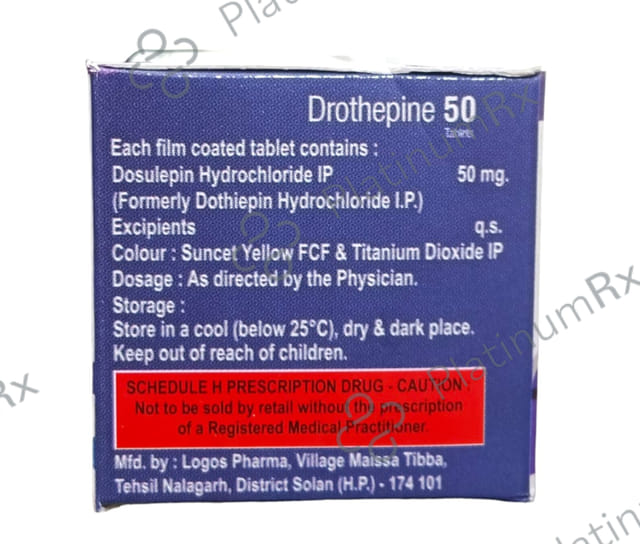 Drothepine 50mg Tablet 15s