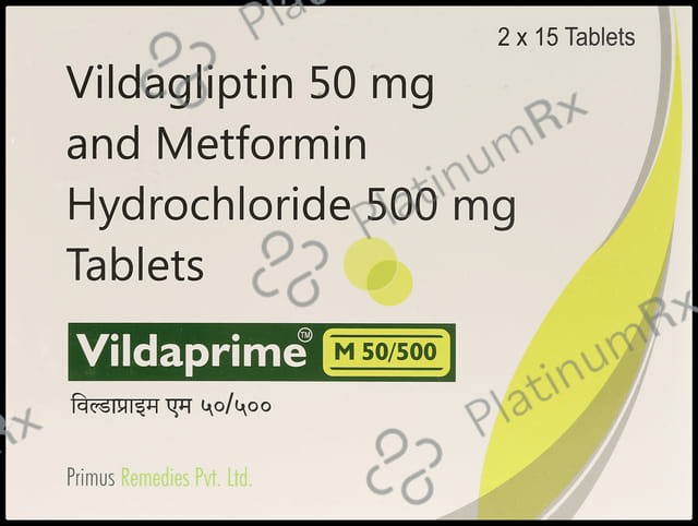 Vildaprime M 500/50mg Tablet 15s
