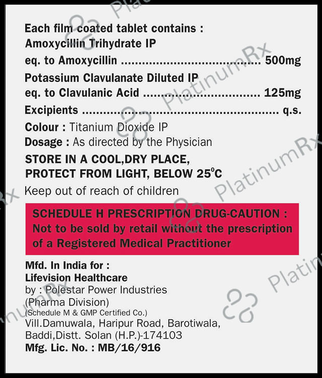 Amoxylab 625 Tablet