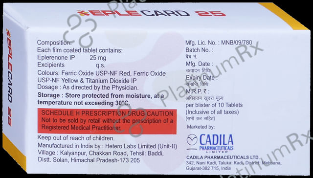 Eplecard 25mg Tablet