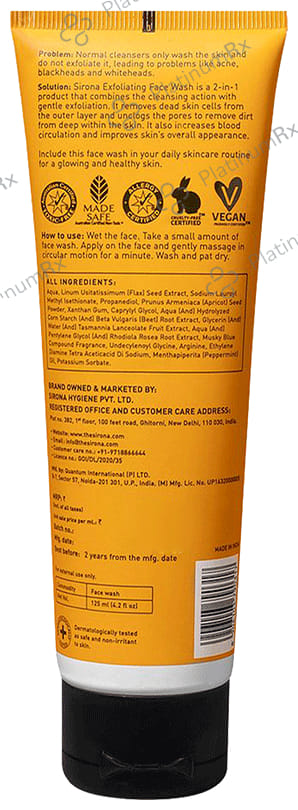 Sirona Exfoliating Face Wash