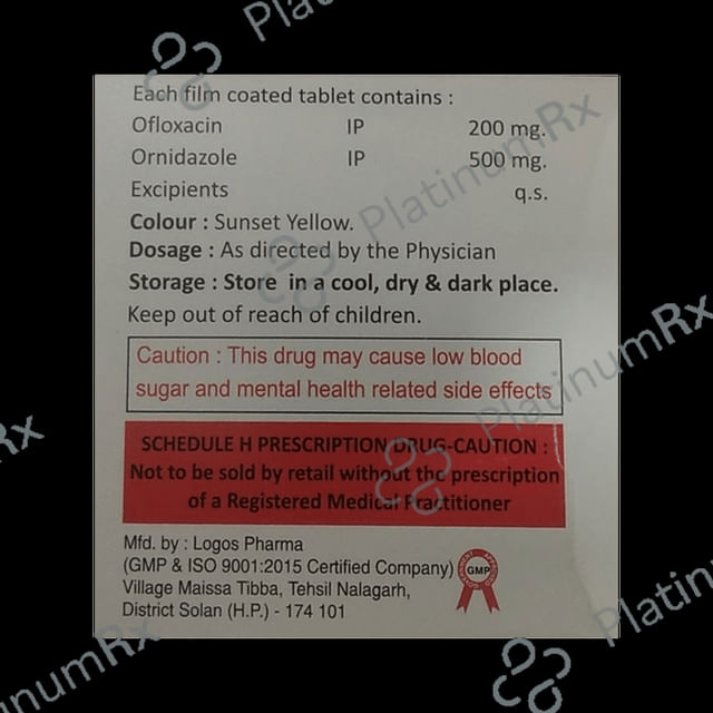 Ofnil O 200/500mg Tablet 10s