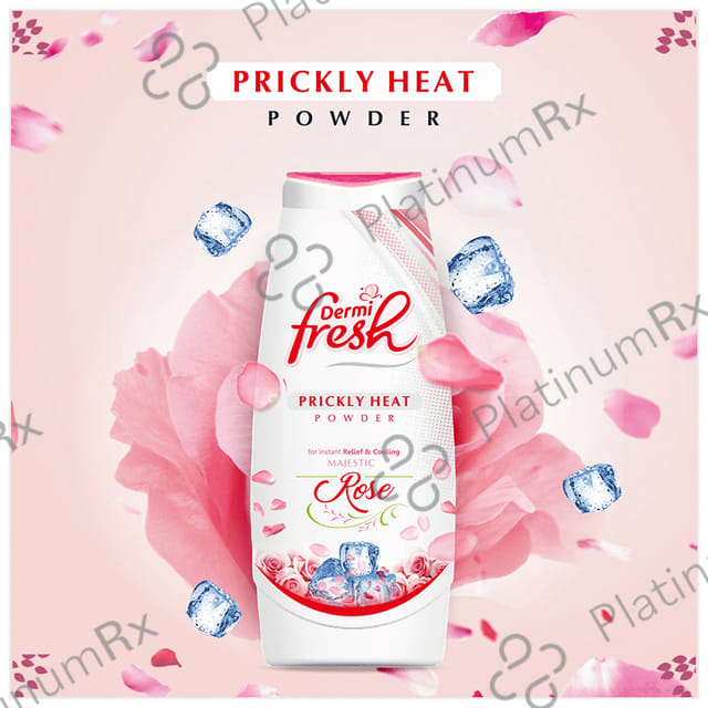 Dermifresh Prickly Heat Majestic Rose Flavour Powder 150gm