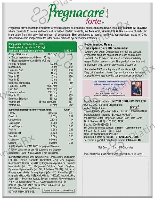 Pregnacare Forte+ Capsule 15s