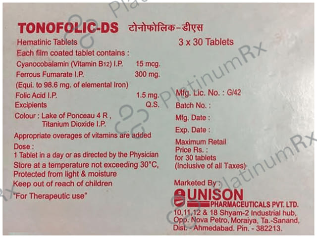 Tonofolic DS Tablet