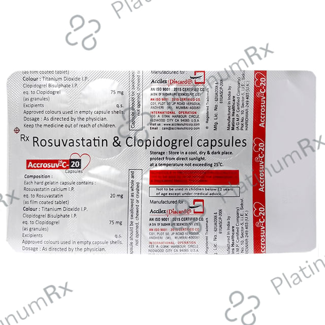 Accrosuv C 20/75mg Capsule 10s