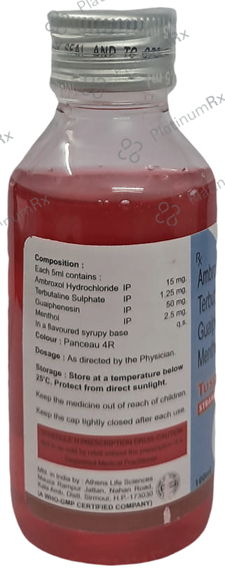 Tusprax A Syrup Strawberry Sugar Free 100ml