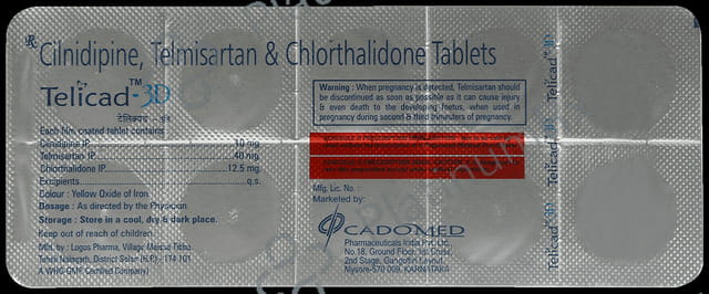 Telicad 3D 12.5/10/40mg Tablet 10s