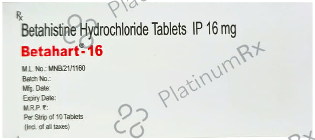 Betahart 16mg Tablet 10s