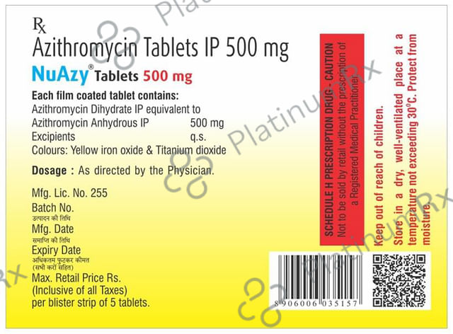 Nuazy 500mg Tablet 5 Tablet