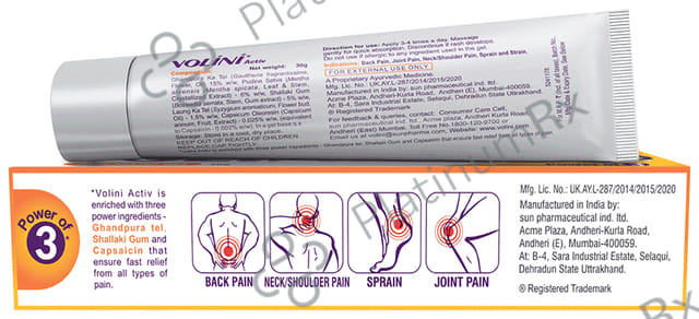 Volini Activ Pain Relief Gel 30gm