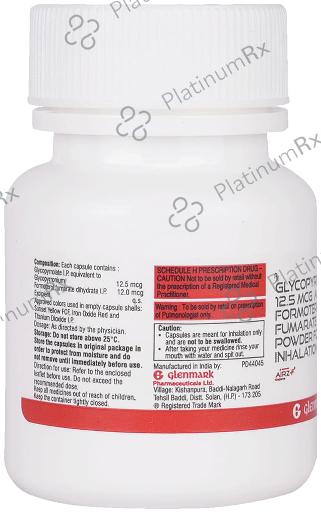 Airz F 12/12.5mcg Capsule 30s