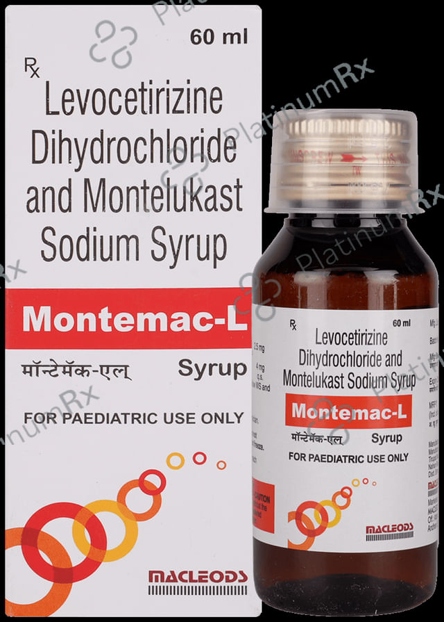Montemac L 2.5/4mg Syrup 60ml