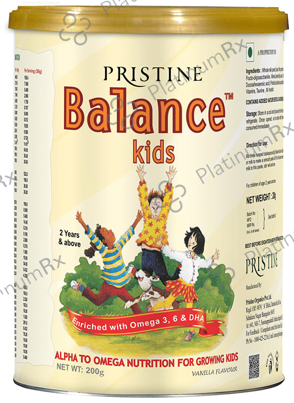 Pristine Balance Kids Vanilla Powder 200gm