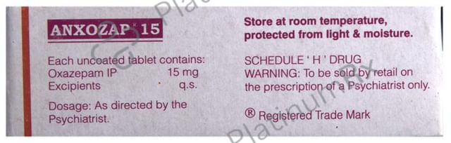 Anxozap 15mg Tablet 10s
