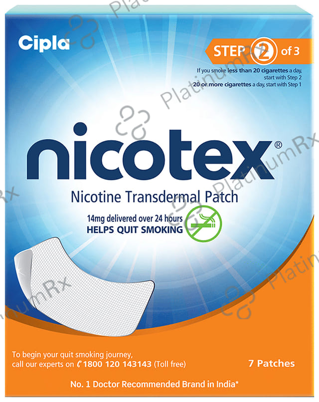 Nicotex 14mg Transdermal Patch 7s