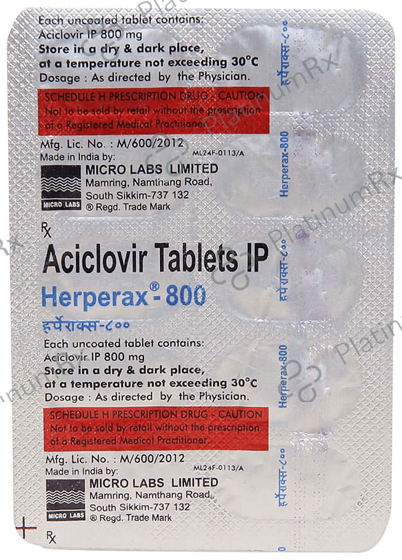 Herperax 800mg Tablet 10s