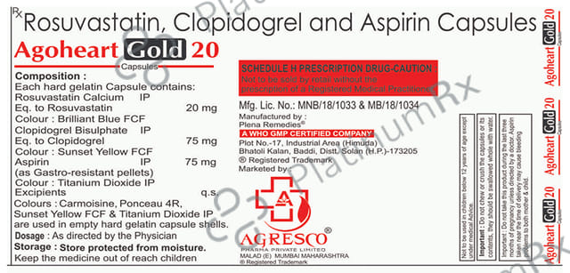 Agoheart Gold 20 Capsule 10s