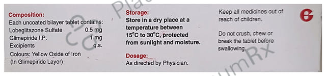 Lobg G 1/0.5mg Tablet 10s