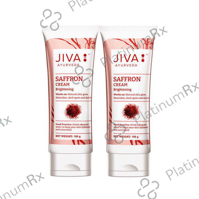 Jiva Ayurveda Saffron Cream Brightening (100gm Each) 2 Tubes