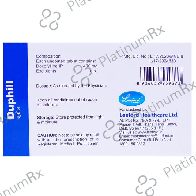 DUPHILL 400 MG TABLET