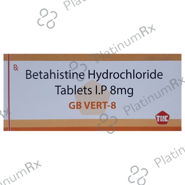 GB Vert 8mg Tablet 10s