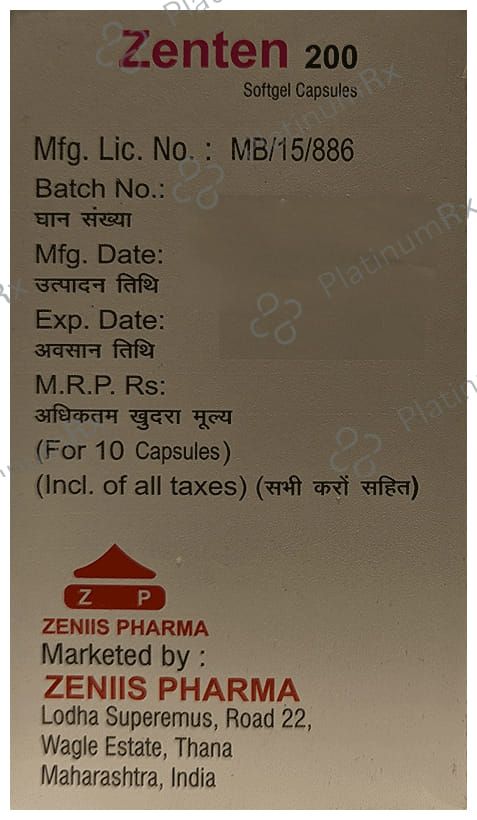 Zenten 200 Softgel Capsule
