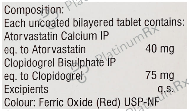 Clopitab CV 40mg Tablet 10s