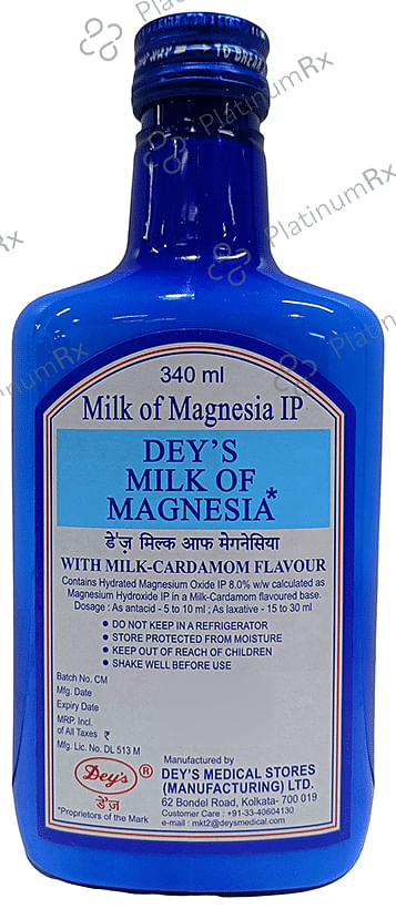 Deys Milk OF Magnesia Liquid Milk Cardamom