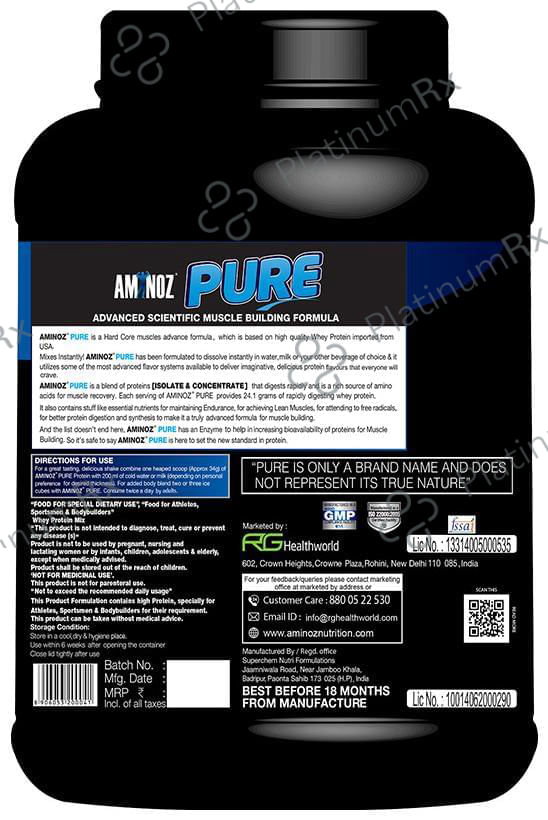 Aminoz Pure Whey Protein Creamy Vanilla 2 lb