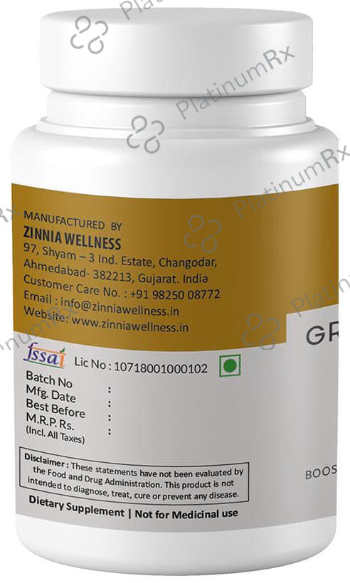 Zinnia Wellness Green Coffee Bean Extract Veggie Capsule