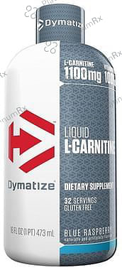 Dymatize L-Carnitine 1100mg Liquid Blue Raspberry