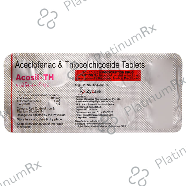 Acosil TH 100/4mg Tablet 10s